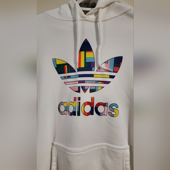 Limited edition: π³οΈβπ Adidas Love Unites Oversize Hoodie- Men Small/ Women Med - Picture 2 of 6